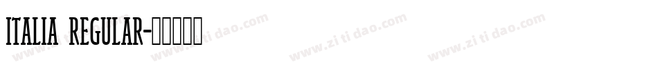 Italia Regular字体转换